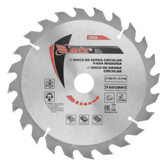 Disco Serra Circular 185mm (7,1/4'') 22,23mm 24 Dentes Para Madeira Mtx