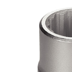 Soquete Estriado 22mm 3/4'' Cromado Aço Cromo Vanádio DIN 3124 Ideal Para Reparos Tramontina PRO