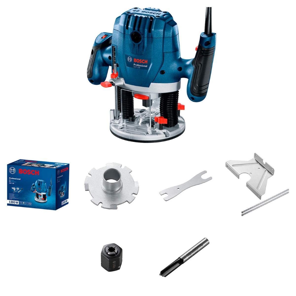 Tupia Gof 130 Bosch 1300W 127V 2 Pinças + 1 Fresa