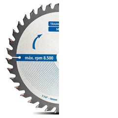 Disco de Corte 7.1/4'' 36 Dentes Tramontina Master para Serra Circular - Aço Carbono Temperado