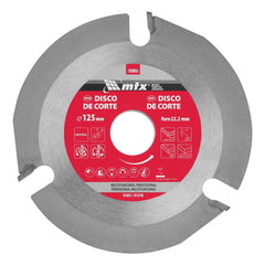 Disco de Corte Multifuncional 125x22,2mm Carboneto de Tungstênio YG8 MTX Multirez 7339855
