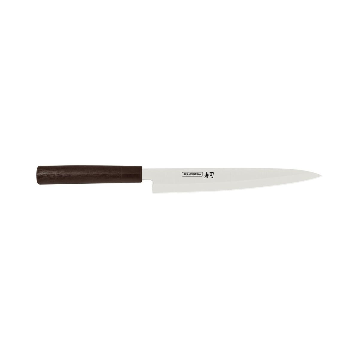 Faca Yanagiba 9 Polegadas Sushi Silver Aço Inox Cabo Nylon Tramontina