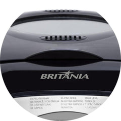 Panificadora Elétrica Multipane Britânia Preta Com 12 Funções e Forma Antiaderente 220V