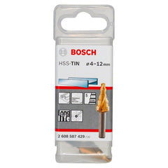 Broca Escalonada Para Metal Bosch Hss-Tin 4-12mm 5 Diâmetros