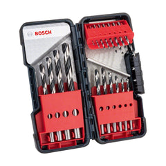 Jogo Broca Metal Bosch Hss-Pointteq Toughbox 1-10mm 18 Peças