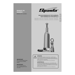Macaco Hidráulico Garrafa 8T Elevação 200-385mm Aço Alta Resistência Sparta 5032455
