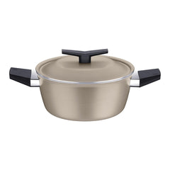 Caçarola Tramontina Spezia Induction 24 cm 4.3 Litros 3 mm Antiaderente Starflon Excellent Areia