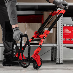 Carrinho de Carga Dobrável Multiuso 80kg Plataforma 388x270mm 2 Rodas Dobrável MTX - Guimepa