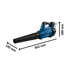Soprador Ar Bosch Gbl 18V-750 Brushless Biturbo Sem Bateria