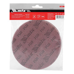 Disco de Lixa Telado com Velcro 150mm Grão 120 5 Unidades MTX para Parede e Teto