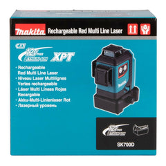 Nivelador a Laser Linhas Cruzadas 4 Verticais 4 Horizontais Com Bolsa Resistência Água SK700D Makita