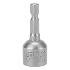 Soquete Magnético Para Parafusadeira 1/2 Pol 45mm 5 Peças Aço CrV MTX 1175555