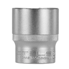 Soquete Sextavado 1/2'' 28mm Cromo Vanádio Com Clips Plástico Stels Profissional
