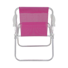 Cadeira Bel Alta Lazy  Aluminio Sannet Rosa