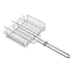 Grelha Multiuso Tramontina Churrasco Aço Inox 70,2 x 31,5 Cm Para Carnes E Legumes