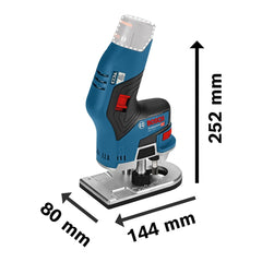 Tupia Bosch Gkf 12V-8 12V Com 2 Pinças Sem Bateria