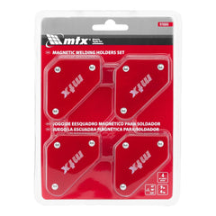 Jogo de Esquadro Magnético para Soldador 9 Libras 4kgf 4PCS Aço Carbono MTX 9755555