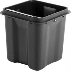 Lixeira Retangular 3 Litros Inox Cinza Vonder