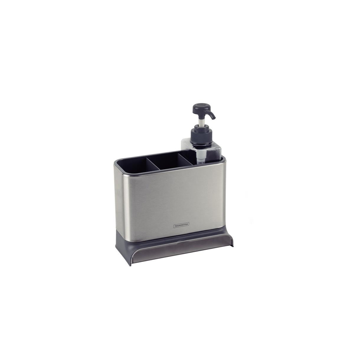 Organizador De Pia Tramontina Plurale Aço Inox 370 Ml 150 Ml