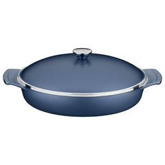 Frigideira 32 Cm 4,3 L Alumínio Forjado Starflon Indução Tramontina Lyon Azul Elementar