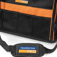 Bolsa Porta Ferramentas 22'' Tramontina PRO Nylon Resistente Base PVC Alça Reforçada