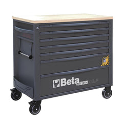 Carrinho de Ferramentas 1000KG Cinza Tampo Madeira 7 Gavetas Protegidas RSC24AXLP/7-A Beta