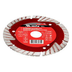 Disco de Corte Segmentado Diamantado 115 x 22,2mm Corte Seco Alta Performance MTX 731529