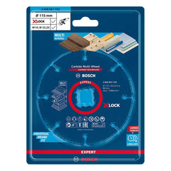 Disco Corte Bosch Carbide Multi Wheel X-Lock 115X22,23mm