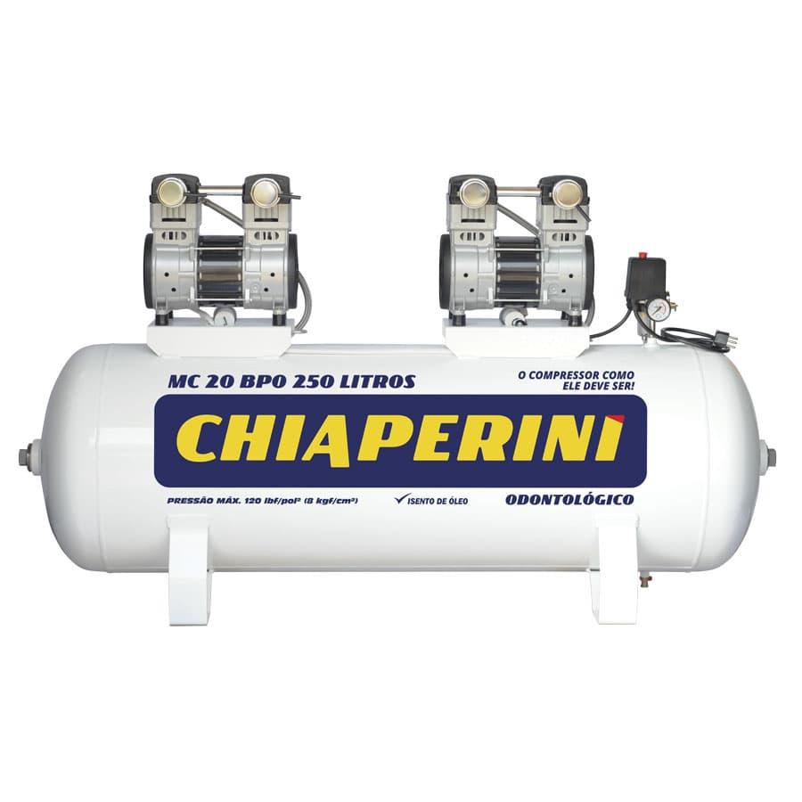 Motocompressor Odontológico sem Óleo MC20 250L Chiaperini