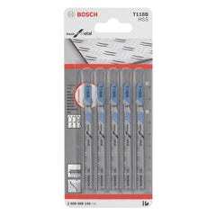 Lâmina Serra Tico Tico Bosch T118B Basic For Metal 5 Peças