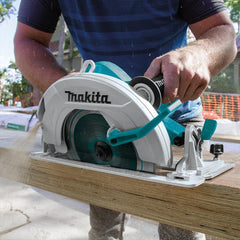 Serra Circular 270Mm Industrial 2000W Com Guia Reta Lâmina Chave Allen HS0600 127V Makita