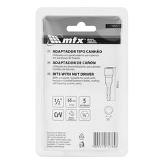 Soquete Magnético Para Parafusadeira 1/2 Pol 65mm 5 Pçs Ferramenta Profissional