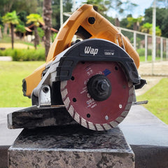 Serra Mármore WAP ESM1300 Cortes Precisos e Base de Metal, Troca Rápida de Escovas 1300W 220V