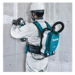 Aspirador de Pó Costal Portátil 1,5L Sem Fio 36V HEPA Com AWS Motor BL Mangueira DVC265ZX Makita