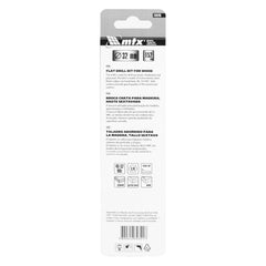 Broca Chata Madeira 32mm 150mm Aço 45 Hexagonal MTX 704249 Durável e Resistente