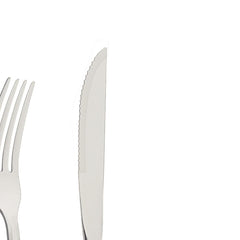 Faqueiro 36 Peças Tramontina Pacific Aço Inox Com Facas Para Churrasco Alto Brilho