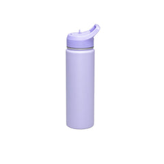 Garrafa Térmica Tramontina 650 Ml Aço Revestido Lilás Com Canudo E Parede Dupla