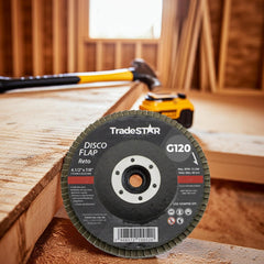 Disco Flap 115 mm G120 Fibra Reto Aço Tradestar