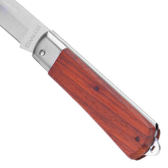 Canivete Sparta 200mm Lâmina Reta Cabo Madeira Aço Inoxidável 3Cr13 133g Modelo 7899855
