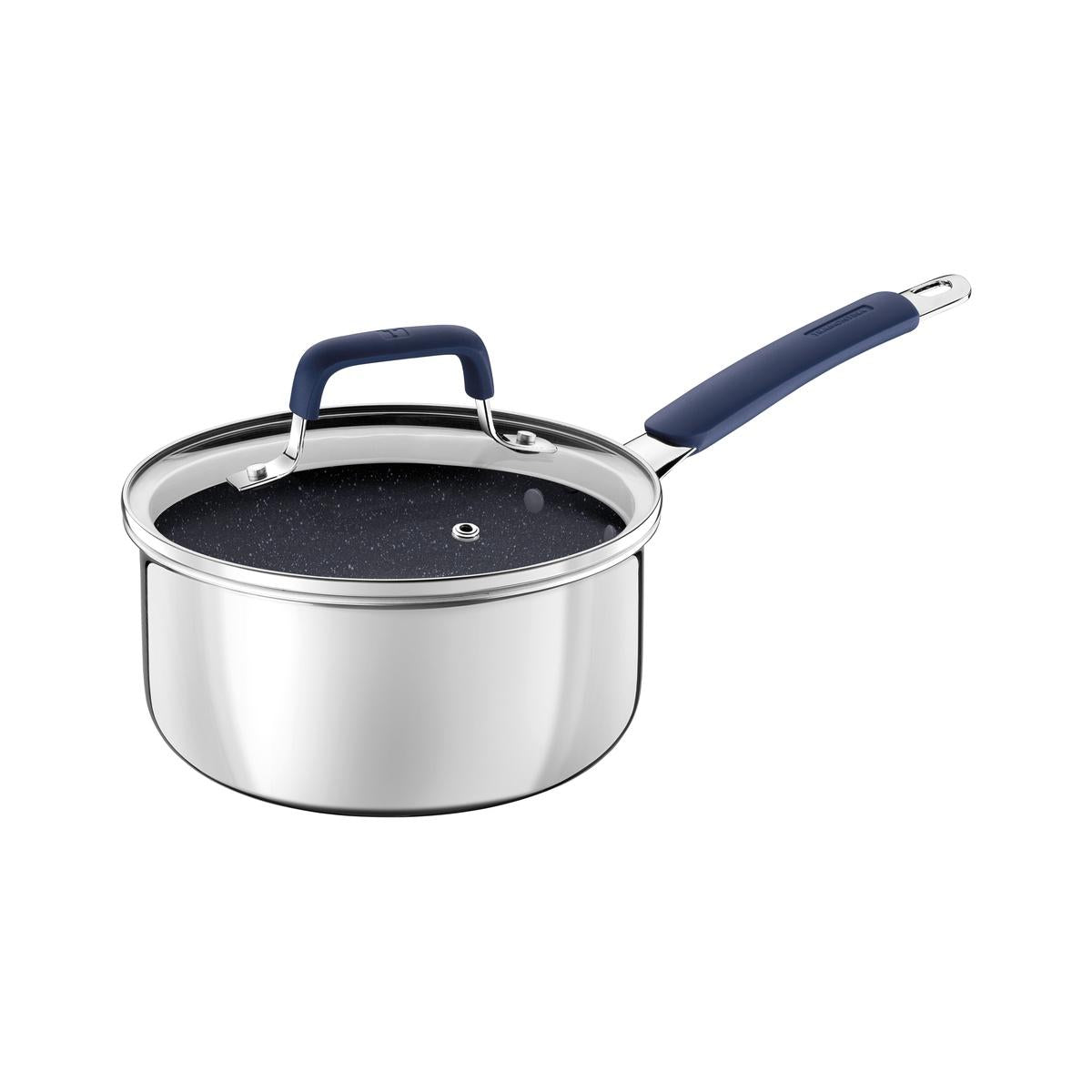 Panela Tramontina Romagna Indução 16 Cm 1,5 L Cerâmica Black Stone Inox E Alumínio