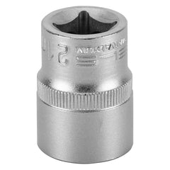 Soquete Estriado Stels 1/2'' 21mm Aço Cromo Vanádio Alta Resistência