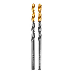 Broca Aço Rápido Nitreto Titânio 4,5mm 2pcs Profissional Metal Gross Golden Tip