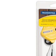 Kit Ferramentas 6 Peças Alicate Chave Fenda Estilete Trena Tramontina