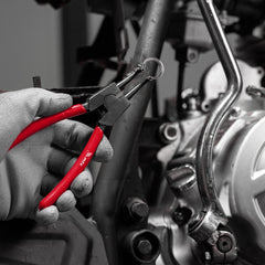 Alicate Para Anéis Externos Bico Curvo 150mm Aço Carbono Temperado Profissional