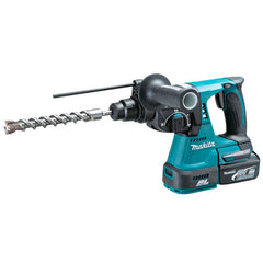 Martelete Combinado 24Mm Sem Fio 18V Força 2,4J Com 2 Baterias Carregador Maleta DHR242RFE Makita