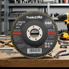 Flap Disc 115 mm G60 Fibra Reto Aço Tradestar