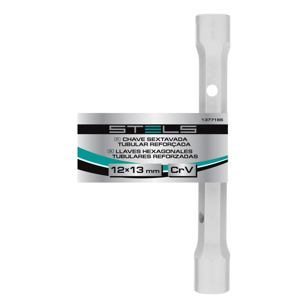 Chave Sextavada Tubular Reforçada 12-13mm Cromo Vanádio Stels 1377155