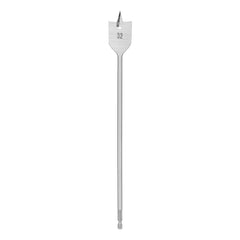 Broca Chata Para Madeira Longa 32mm 300mm Aço 45 HRC 48-52 MTX Profissional