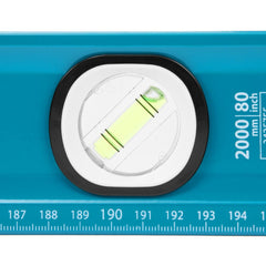 Nível Alumínio Magnético 3 Bolhas 2000mm Profissional Construção Reformas