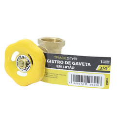 Registro de Gaveta 3/4'' Latão Tradestar